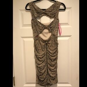Betsey Johnson Leopard Print Mini Dress